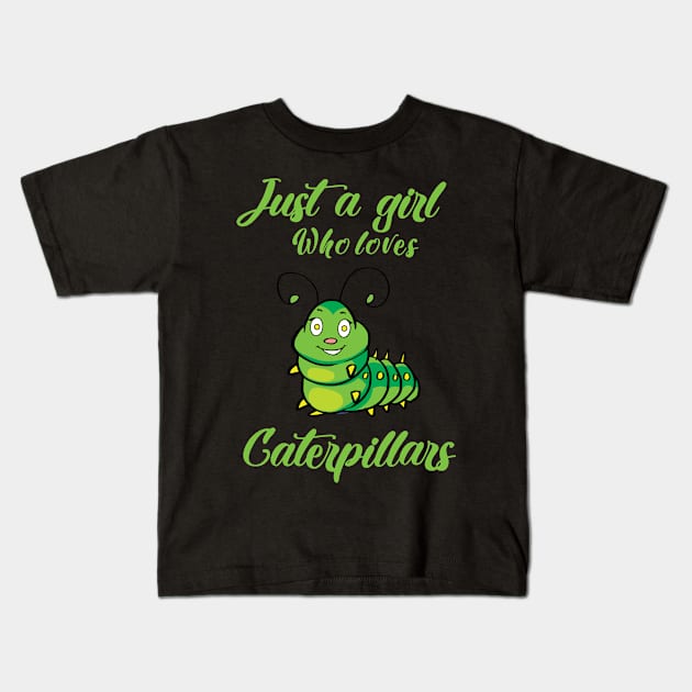 Caterpillar Entomology Insect Lover Entomology Kids T-Shirt by ChrisselDesigns